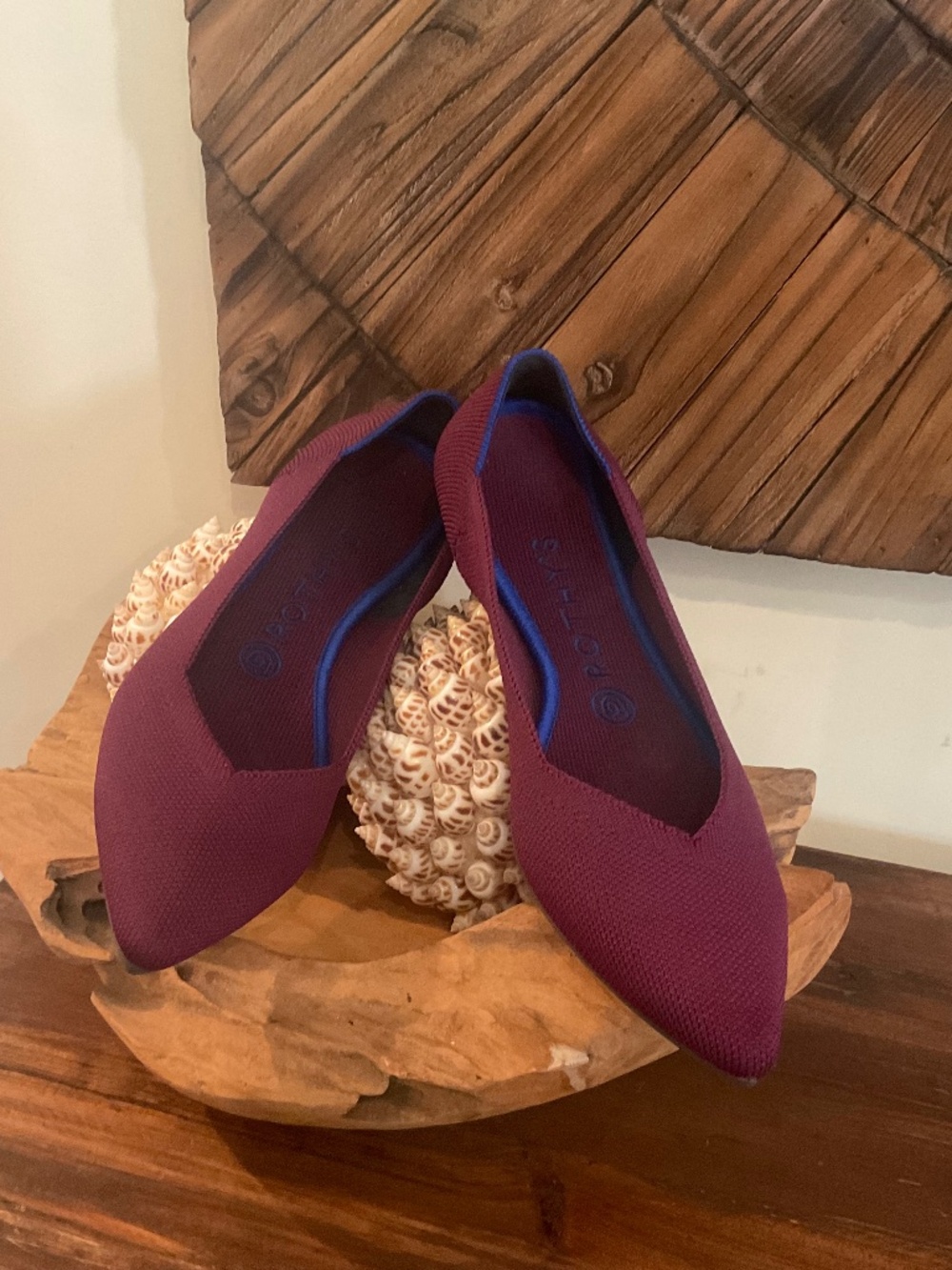 Rothy’s The Point  Ballet Flats , Color Wild Orchid , Size 8W